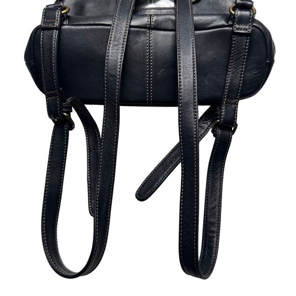 Fossil | Women | Black Soft Leather Minimal Mini Backpack Purse | One Size main image 6